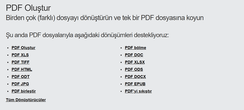 Çevrimiçi olarak PDF dosyaları nasıl oluşturulur?