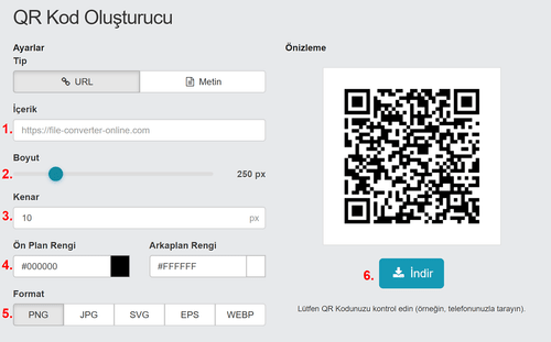 Ücretsiz olarak statik QR kodu nasıl oluşturulur?
